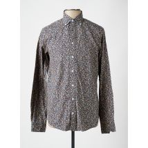 CAMBRIDGE - Chemise manches longues bleu en coton - Homme - Taille S - Modz