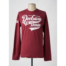 DEELUXE74 - T-shirt rouge en coton - Homme - Taille M - Modz