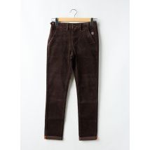 BENSON & CHERRY - Pantalon slim marron en coton - Homme - Taille 36 - Modz