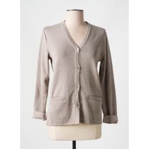 ELEANE - Gilet manches longues beige en acrylique - Femme - Taille 38 - Modz