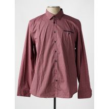 BENSON & CHERRY - Chemise manches longues rouge en coton - Homme - Taille 4XL - Modz