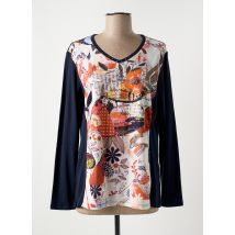 BAGORAZ - T-shirt bleu en coton - Femme - Taille 40 - Modz