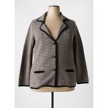 ELEANE - Gilet manches longues gris en acrylique - Femme - Taille 50 - Modz