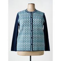ELEANE - Gilet manches longues bleu en acrylique - Femme - Taille 52 - Modz