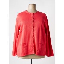 ELEANE - Gilet manches longues orange en acrylique - Femme - Taille 42 - Modz