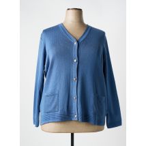 ELEANE - Gilet manches longues bleu en acrylique - Femme - Taille 54 - Modz
