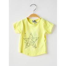 3 POMMES - T-shirt jaune en coton - Fille - Taille TU - Modz