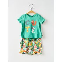 BOBOLI - Ensemble short vert en coton - Garçon - Taille TU - Modz