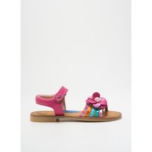 STONES AND BONES - Sandales/Nu pieds rose en cuir - Fille - Taille 33 - Modz