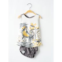 BOBOLI - Ensemble short blanc en coton - Fille - Taille TU - Modz