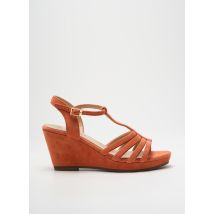 JB MARTIN - Sandales/Nu pieds orange en cuir - Femme - Taille 40 - Modz