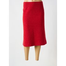 SOMMERMANN - Jupe mi-longue rouge en laine - Femme - Taille 50 - Modz