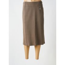 SOMMERMANN - Jupe mi-longue marron en viscose - Femme - Taille 48 - Modz