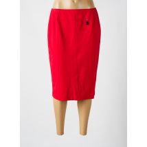 SOMMERMANN - Jupe mi-longue rouge en viscose - Femme - Taille 42 - Modz