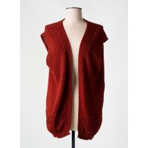 PULL & MAILLE - Gilet manches courtes orange en acrylique - Femme - Taille 38 - Modz