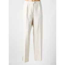 KARTING - Pantalon droit beige en polyester - Femme - Taille 50 - Modz