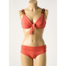 GENIUS - Maillot de bain 2 pièces orange en polyamide - Femme - Taille TU - Modz
