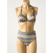 GENIUS - Maillot de bain 2 pièces violet en polyamide - Femme - Taille 38 - Modz