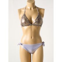 GENIUS - Maillot de bain 2 pièces gris en polyamide - Femme - Taille 40 - Modz