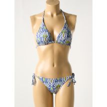 MALIPARMI - Maillot de bain 2 pièces bleu en polyamide - Femme - Taille 36 - Modz