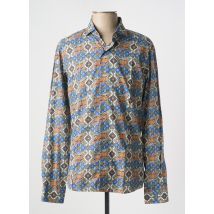 DARIO BELTRAN - Chemise manches longues bleu en coton - Homme - Taille M - Modz