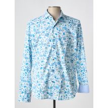 DARIO BELTRAN - Chemise manches longues bleu en coton - Homme - Taille L - Modz