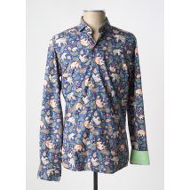 DARIO BELTRAN - Chemise manches longues bleu en coton - Homme - Taille L - Modz