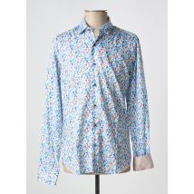 DARIO BELTRAN - Chemise manches longues bleu en coton - Homme - Taille M - Modz