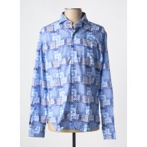 DARIO BELTRAN - Chemise manches longues bleu en coton - Homme - Taille L - Modz