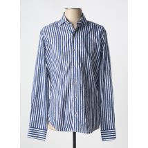 DARIO BELTRAN - Chemise manches longues bleu en coton - Homme - Taille L - Modz
