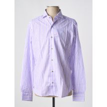 DARIO BELTRAN - Chemise manches longues violet en coton - Homme - Taille XL - Modz