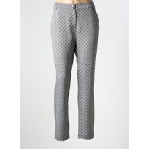3322 - Pantalon droit gris en coton - Femme - Taille 46 - Modz