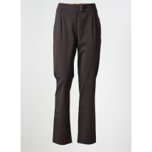 ATIAN - Pantalon chino marron en polyester - Femme - Taille 42 - Modz