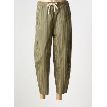 ELEONORA AMADEI - Pantalon large vert en coton - Femme - Taille 40 - Modz