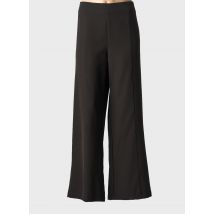 3322 - Pantalon large noir en polyester - Femme - Taille 46 - Modz