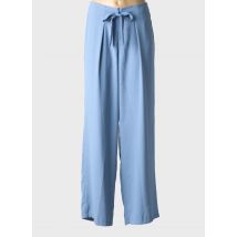 VAN-DOS - Pantalon large bleu en polyester - Femme - Taille 36 - Modz