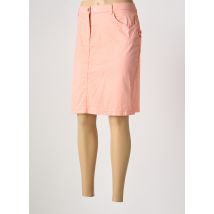 FLEUR DE SEL - Jupe mi-longue orange en coton - Femme - Taille 48 - Modz
