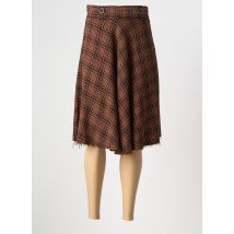 OTTOD'AME - Jupe mi-longue marron en polyester - Femme - Taille 38 - Modz