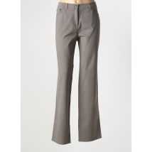 CLAUDIA GIL - Pantalon flare gris en coton - Femme - Taille 48 - Modz