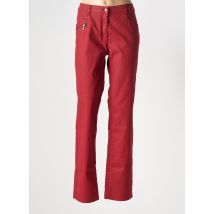 FLEUR DE SEL - Pantalon slim rouge en coton - Femme - Taille 46 - Modz