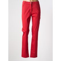 FLEUR DE SEL - Pantalon slim rouge en coton - Femme - Taille 46 - Modz