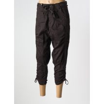 R867 - Pantacourt marron en coton - Femme - Taille 40 - Modz