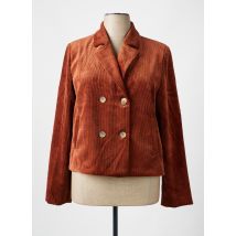 QUATRE VINGT JOURS - Blazer orange en polyester - Femme - Taille 48 - Modz