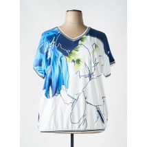 IMPULSION - T-shirt bleu en polyester - Femme - Taille 50 - Modz