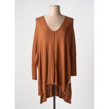 LA FEE MARABOUTEE - Pull marron en viscose - Femme - Taille 42 - Modz
