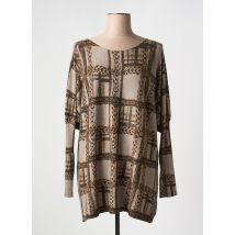 CRISTINA - Pull marron en acrylique - Femme - Taille TU - Modz