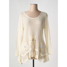 MARILU - Top beige en coton - Femme - Taille 38 - Modz