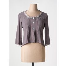 E-BRYDE - Blouse gris en polyester - Femme - Taille 38 - Modz