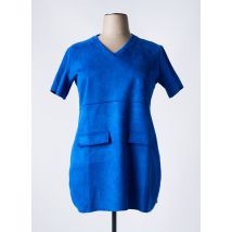 CHRISTY - Robe courte bleu en polyester - Femme - Taille 46 - Modz