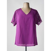 CHRISTY - Top violet en polyester - Femme - Taille 50 - Modz